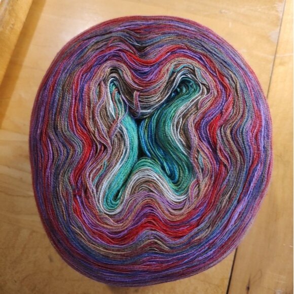 Yarn Mixology Gunther Bobble 1300m Cotton Acrylic Yarn Cake - Picture 6 of 6